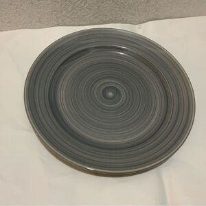 THRESHOLD Retired Target Torin Iron Stoneware Gray Swirl Dinner Plate 10 1/4" B5